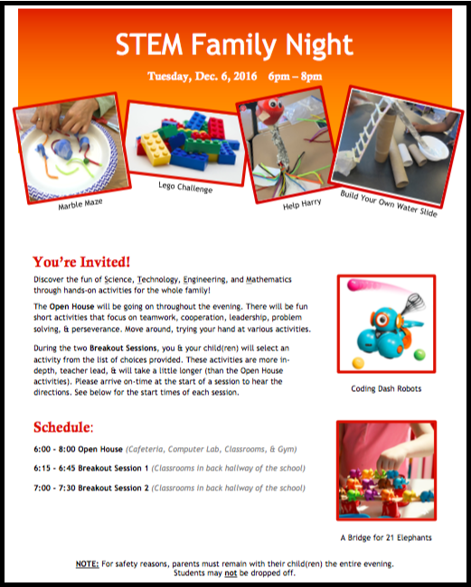 picture of STEM flyer